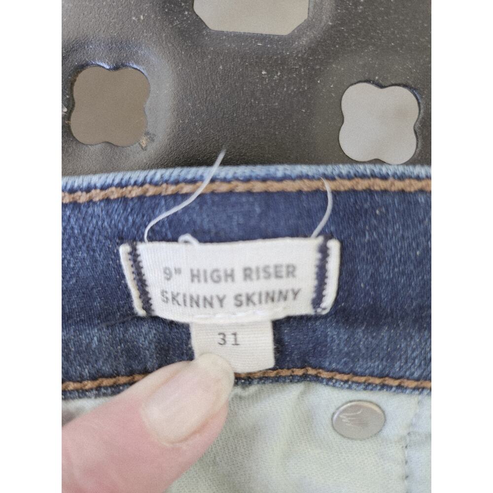 Madewell Womens Size 31 9" High Riser Skinny Skinny Denim Blue Jeans - Picture 8 of 12